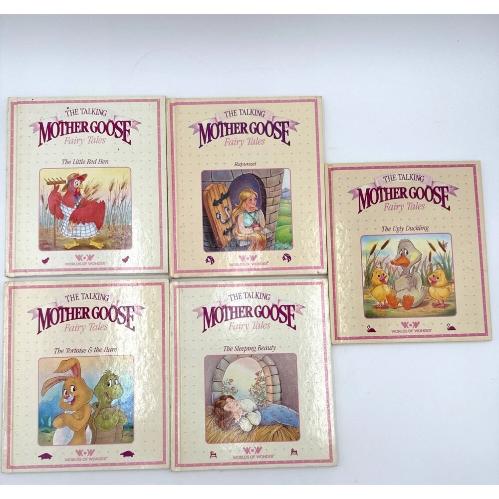 Five World of Wonder Talking Mother Goose Fairytales Hardcover Books Children